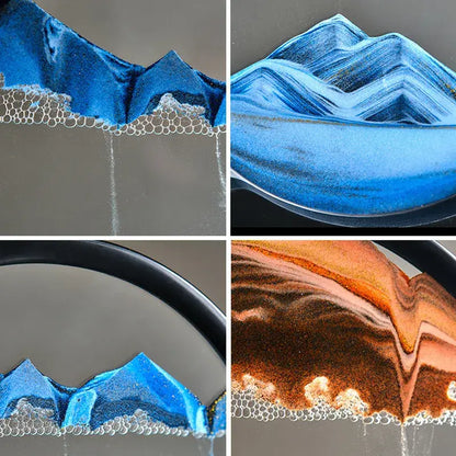3D Moving Sand Art Decor Close Up